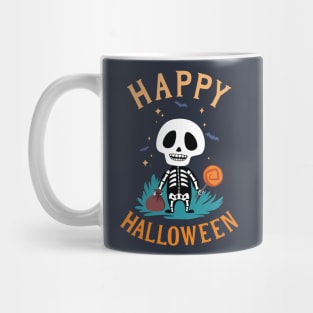 Trick or Treat Skeleton Friend Mug